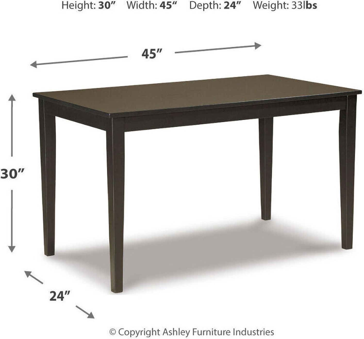Kimonte Rectangular Dining Room Table D25025