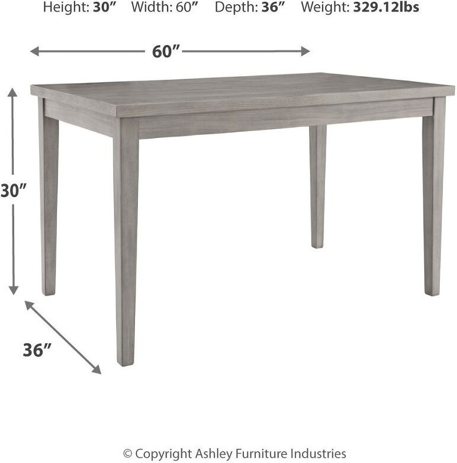 Parellen Gray Dining Table D29125