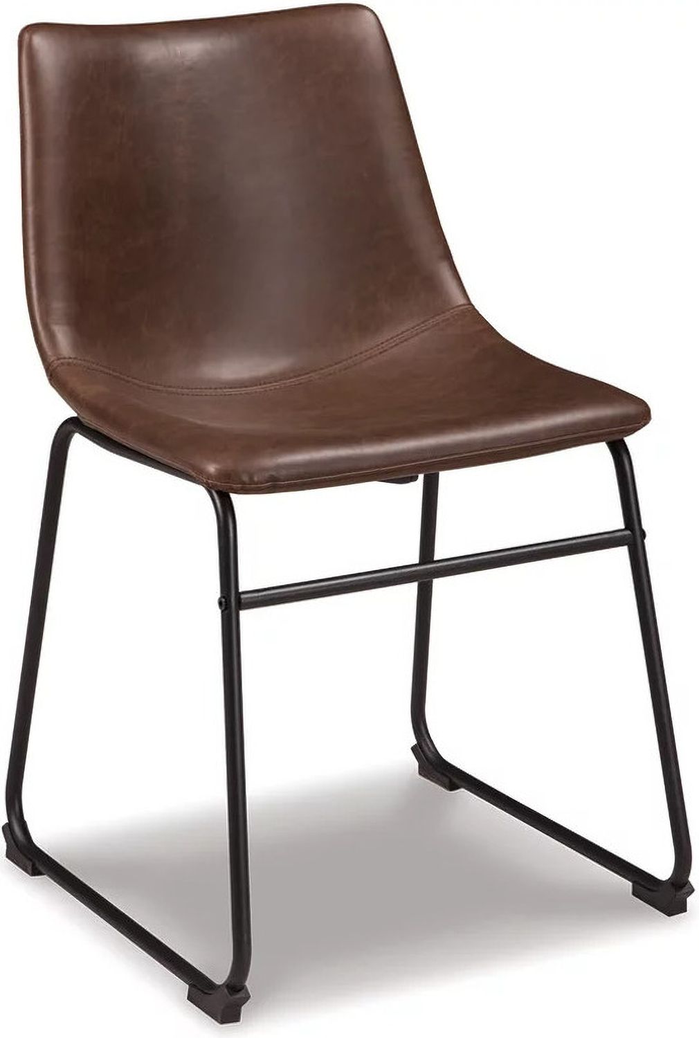 Centiar Brown and Black Dining Upholstered Side Chair Set of 2 D37201