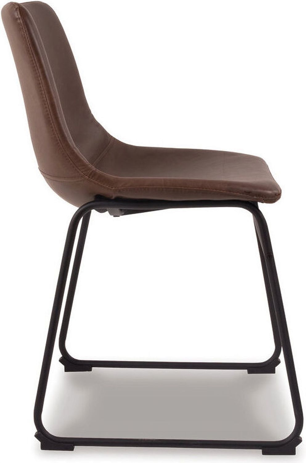 Centiar Brown and Black Dining Upholstered Side Chair Set of 2 D37201