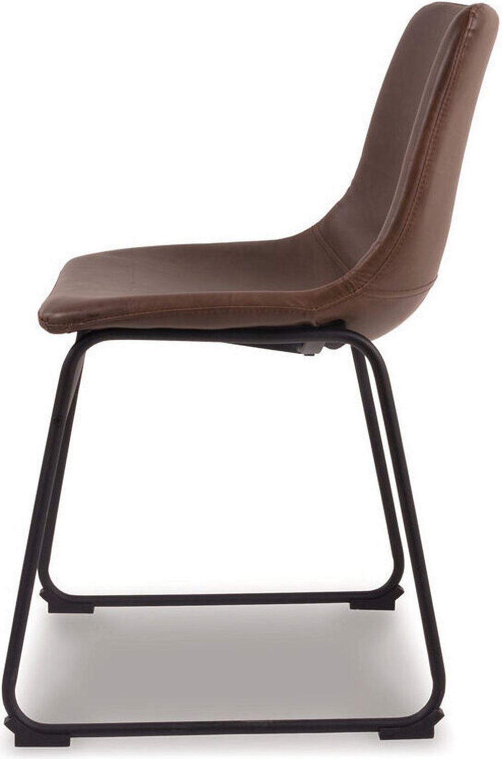 Centiar Brown and Black Dining Upholstered Side Chair Set of 2 D37201