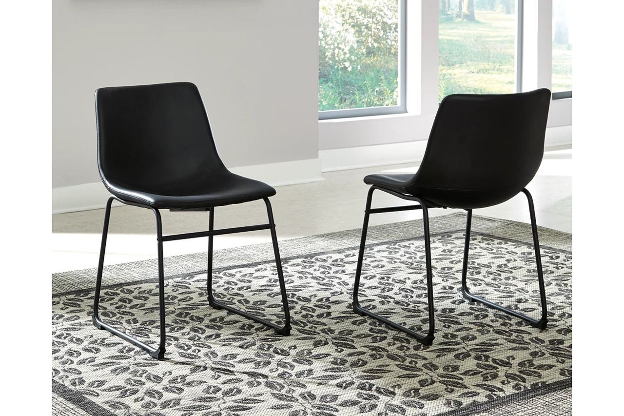 Centiar Black Dining Chair Set of 2 D37206