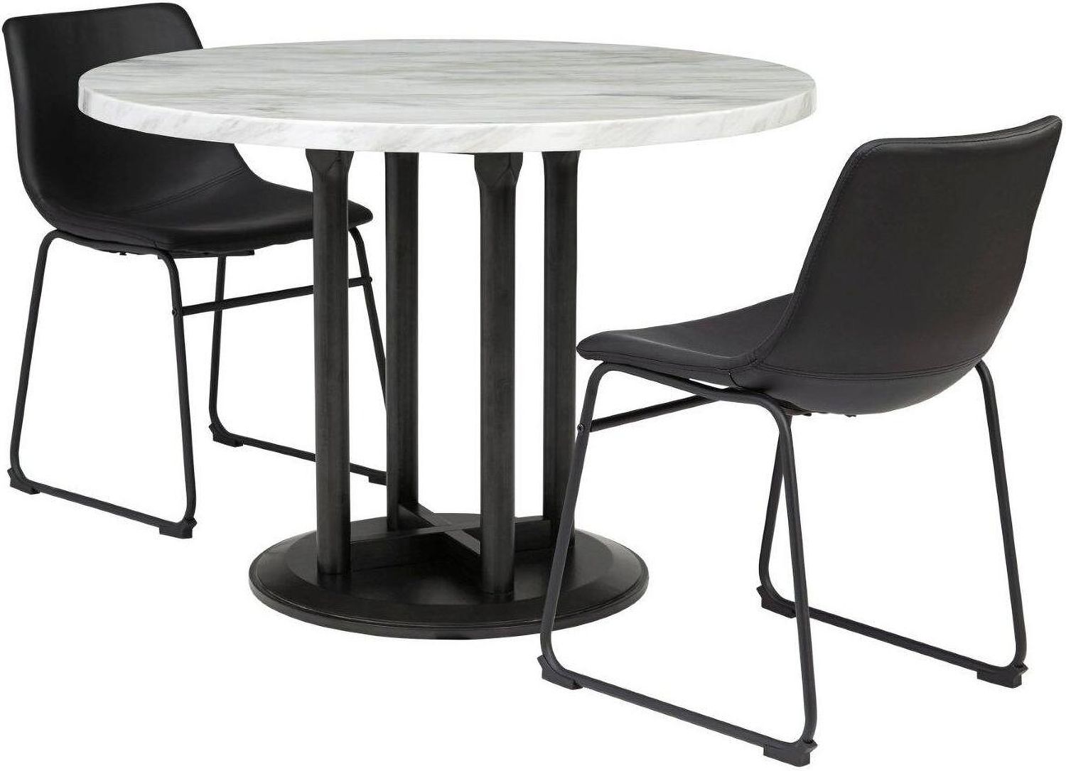 Centiar Black Dining Chair Set of 2 D37206