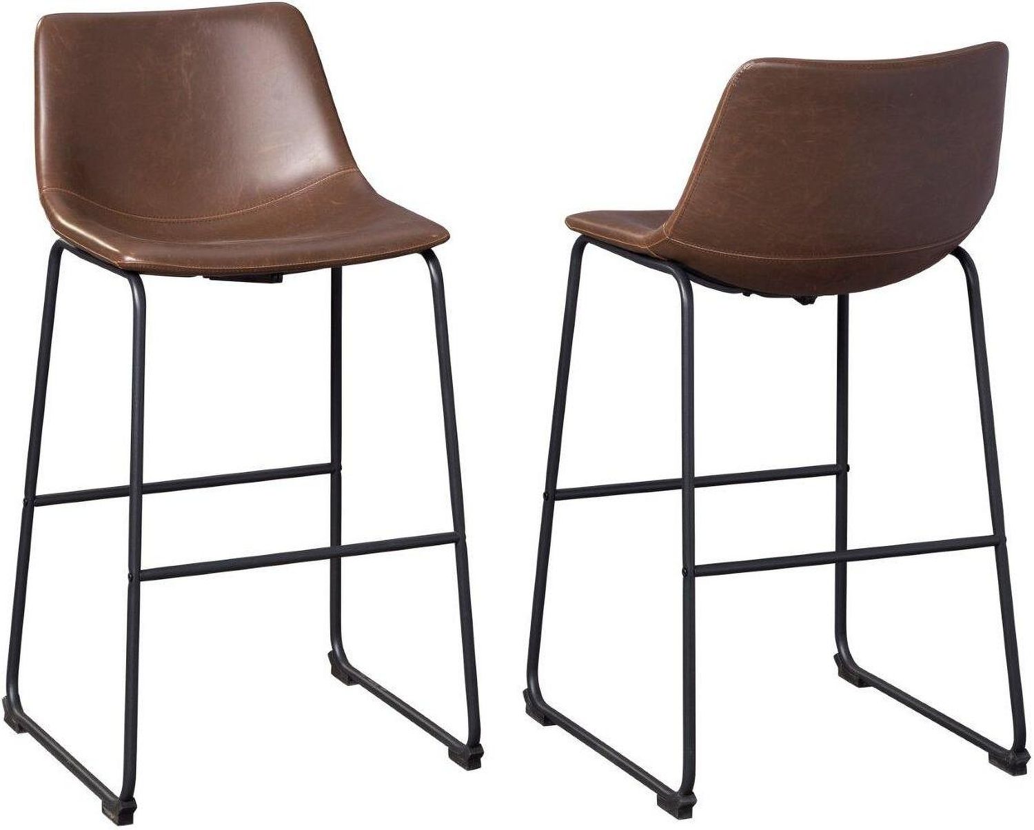 Centiar Brown Pub Height Bar Stool Set of 2 D372130