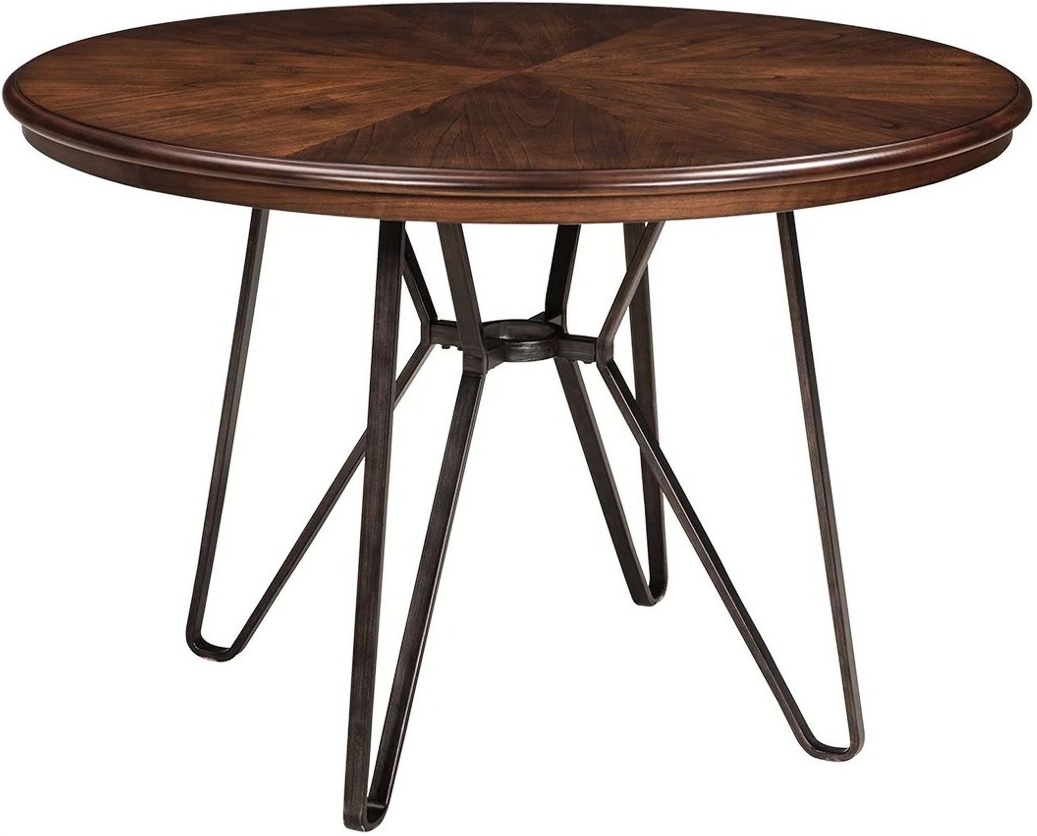 Centiar Two-Tone Brown Round Dining Table D37215