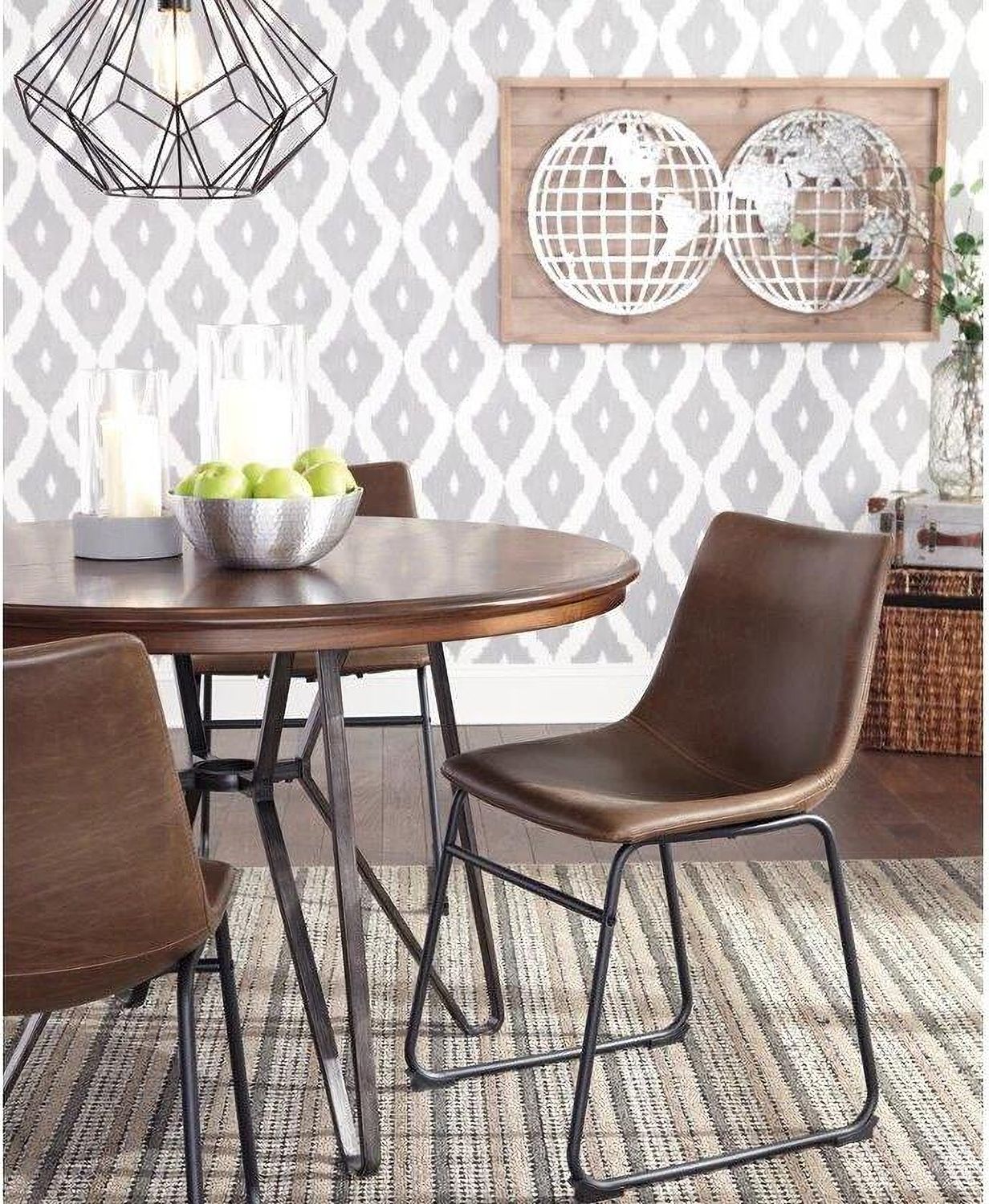 Centiar Two-Tone Brown Round Dining Table D37215