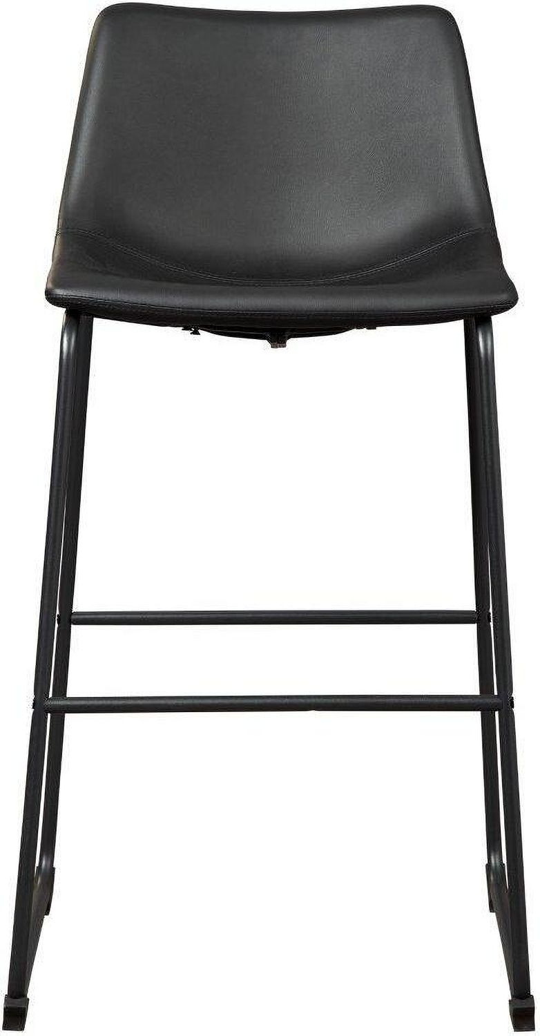 Centiar Black Pub Height Bar Stool Set of 2 D372630