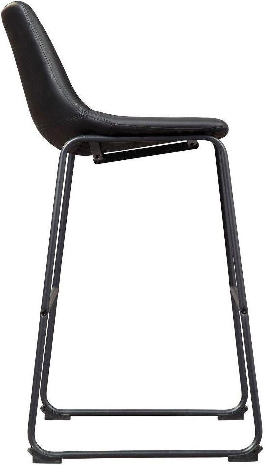 Centiar Black Pub Height Bar Stool Set of 2 D372630