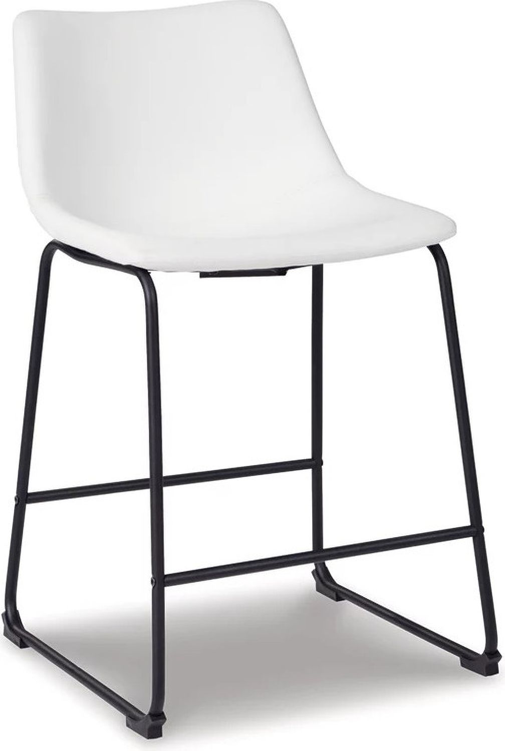 Centiar White Upholstered Barstool Set of 2 D372724