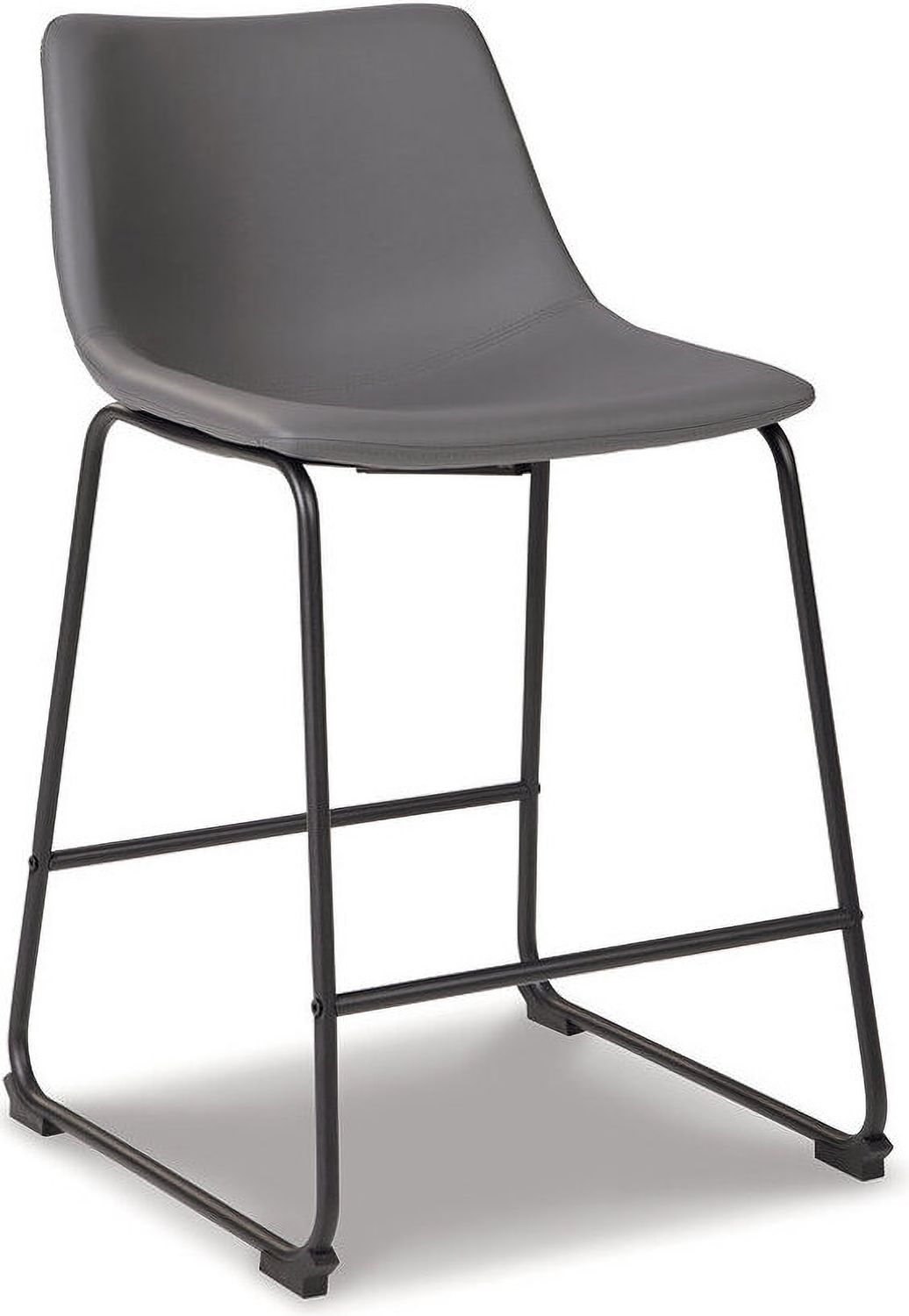 Centiar Gray Upholstered Barstool Set of 2 D372824