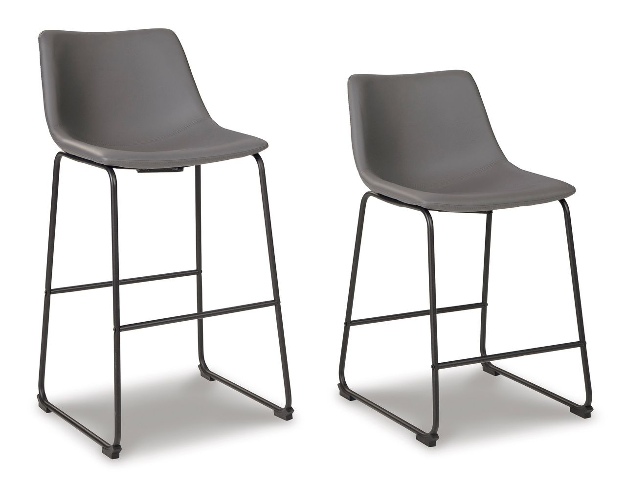 Centiar Gray Upholstered Barstool Set of 2 D372824