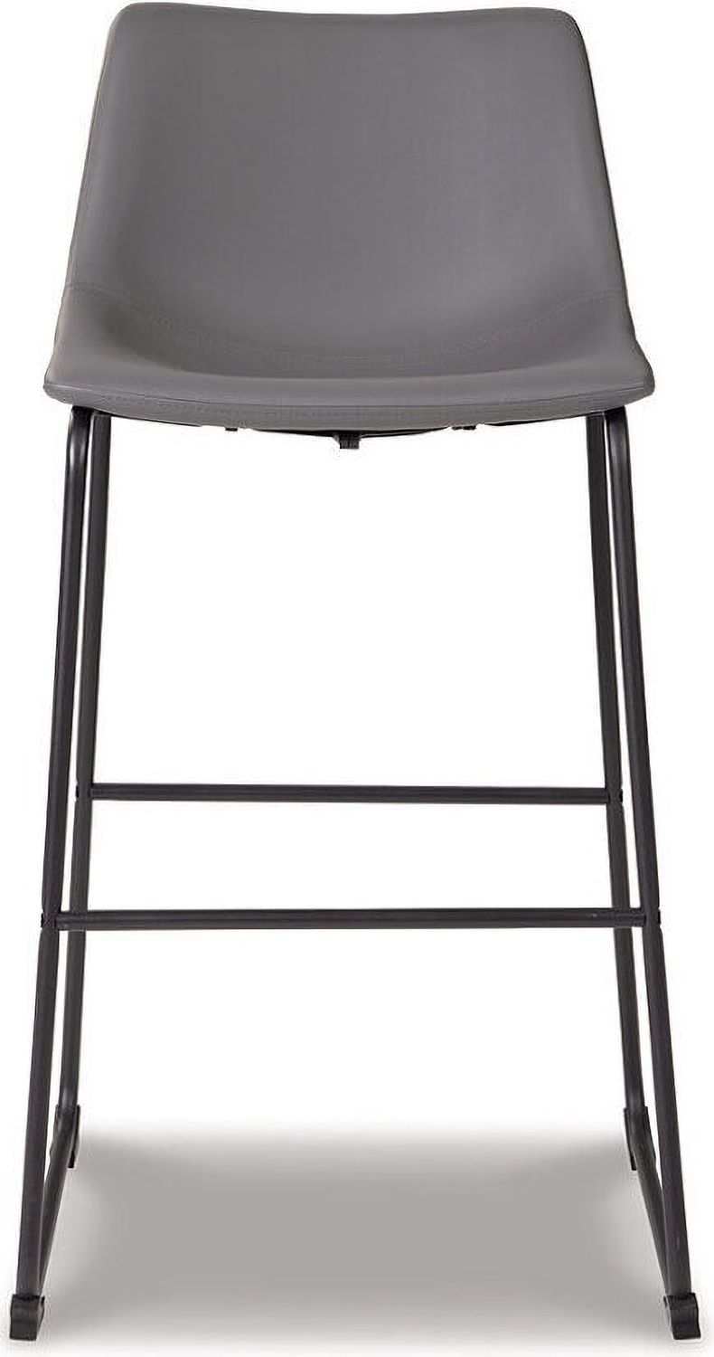 Centiar Gray Tall Upholstered Barstool Set of 2 D372830