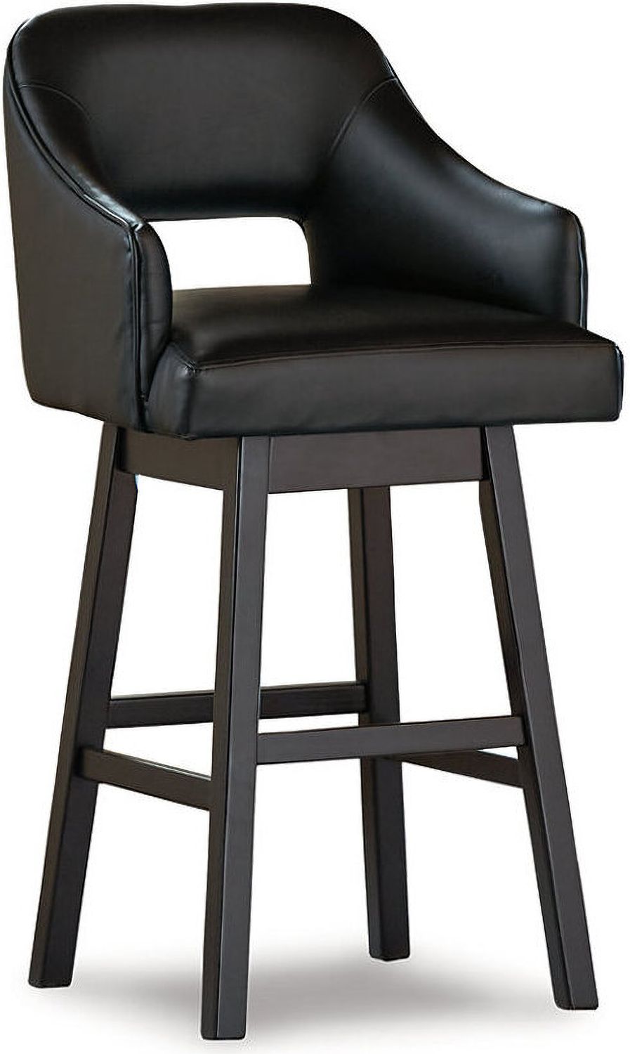 Tallenger Black/Dark Brown Bar Stool Set Of 2 D380930