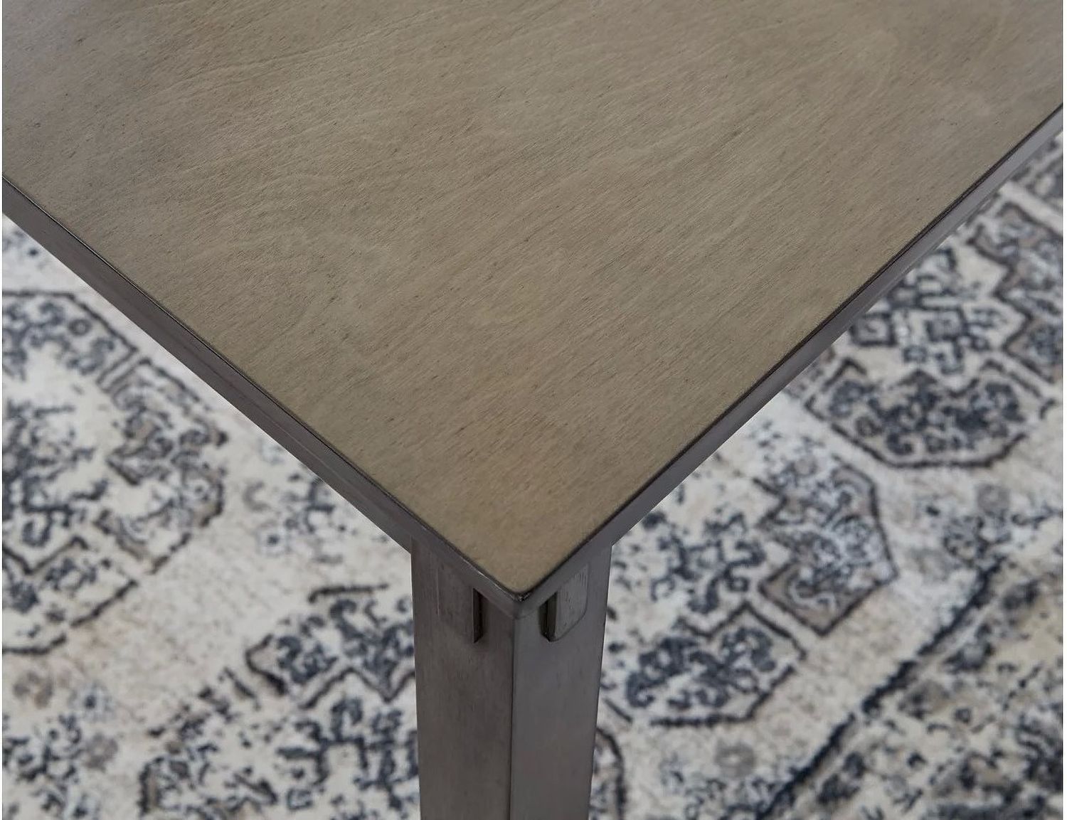 Bridson Gray Square Counter Table Set (5/CN) D383223
