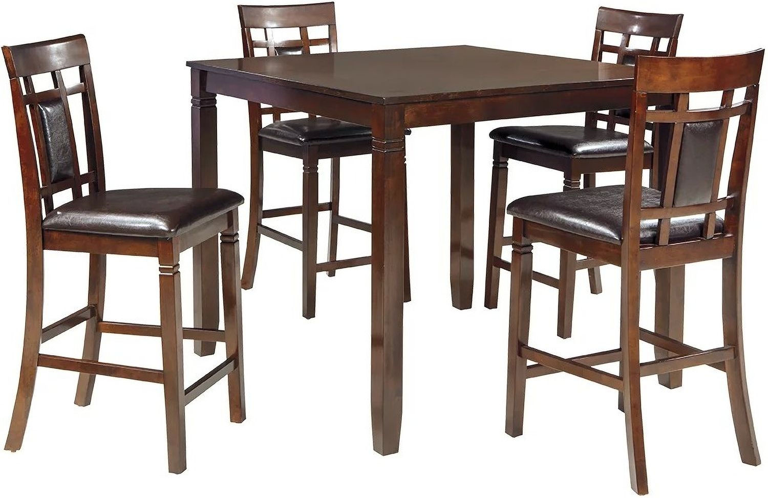 Bennox Brown 5 Piece Counter Height Dining Room Set D384223