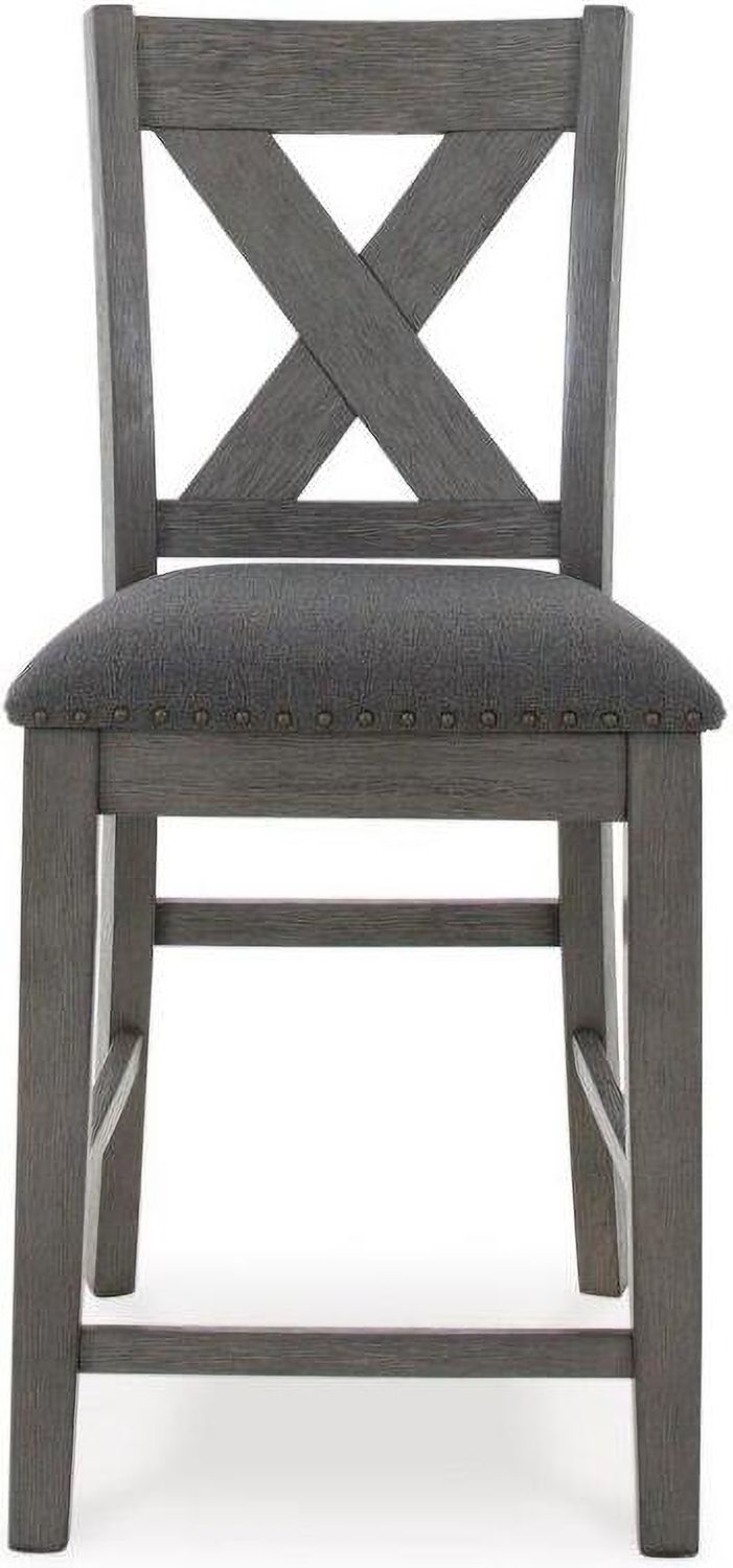 Caitbrook Gray Rectangular Dining Room Counter Set D388423