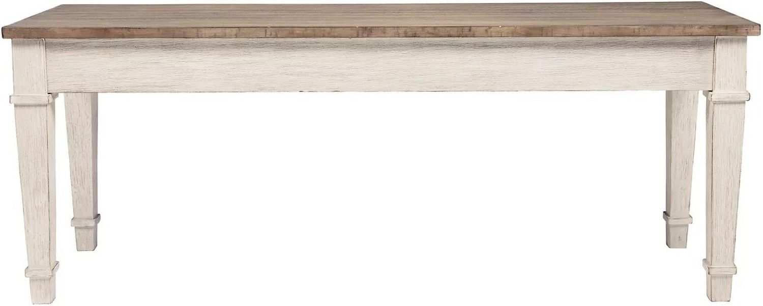 Skempton White/Light Brown Storage Bench D39400