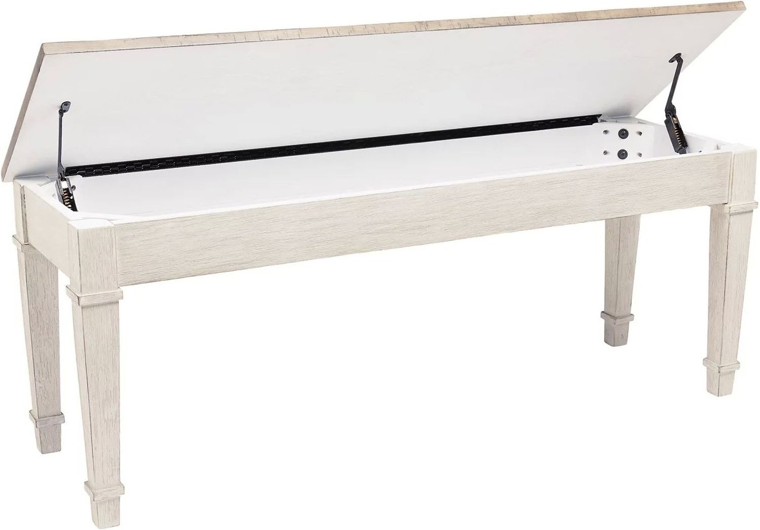 Skempton White/Light Brown Storage Bench D39400