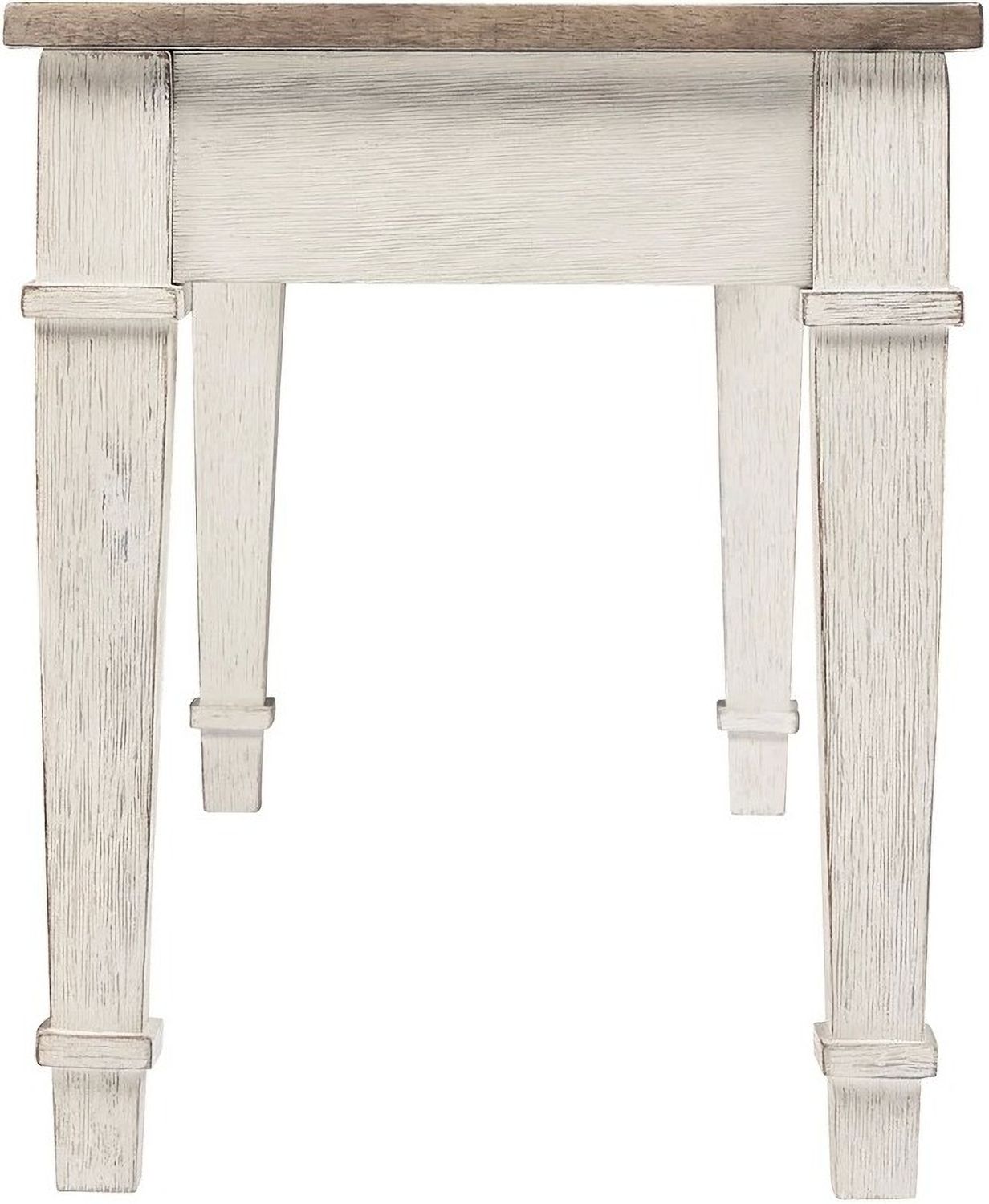 Skempton White/Light Brown Storage Bench D39400