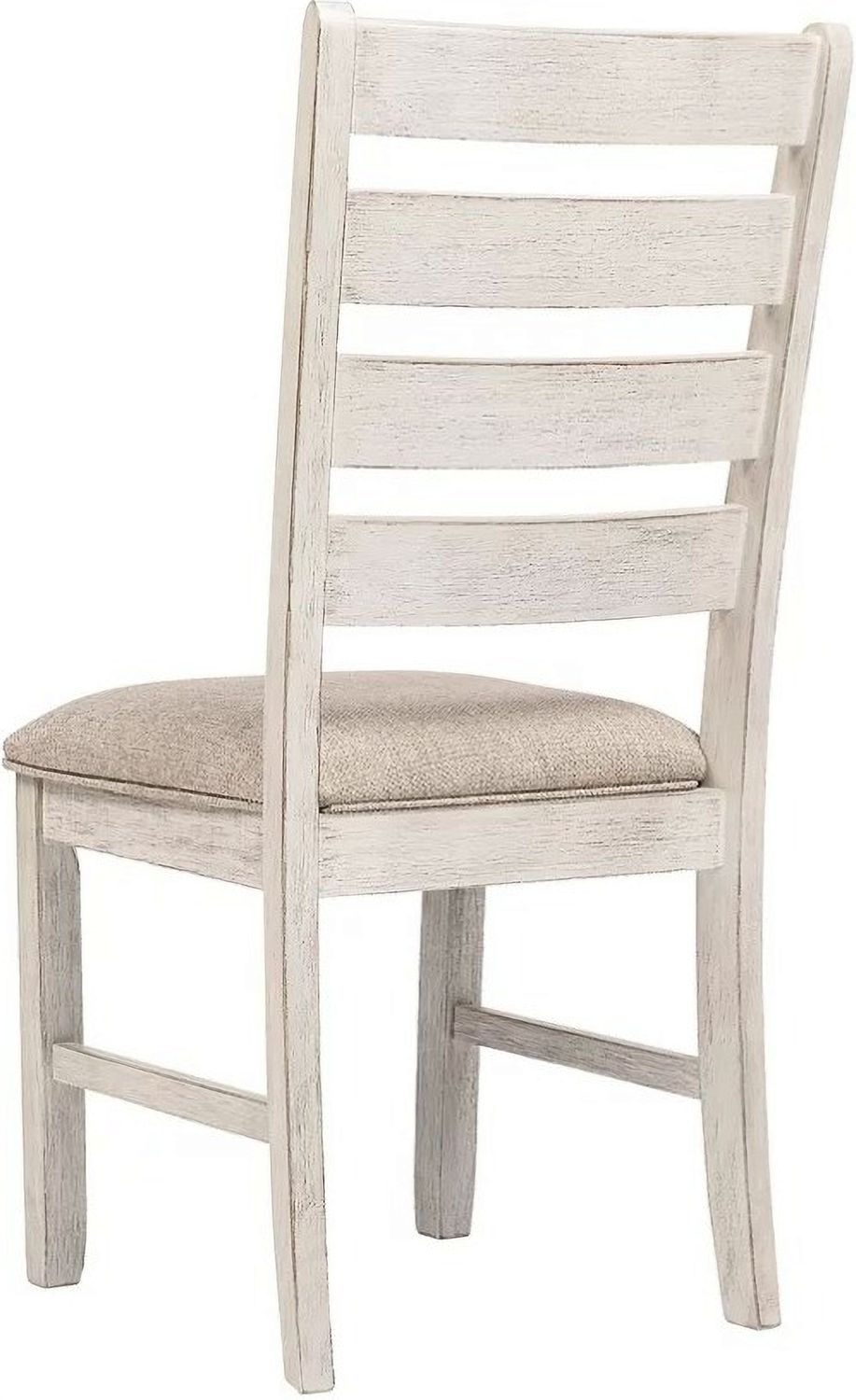 Skempton White/Light Brown Dining Upholstered Side Chair Set of 2 D39401