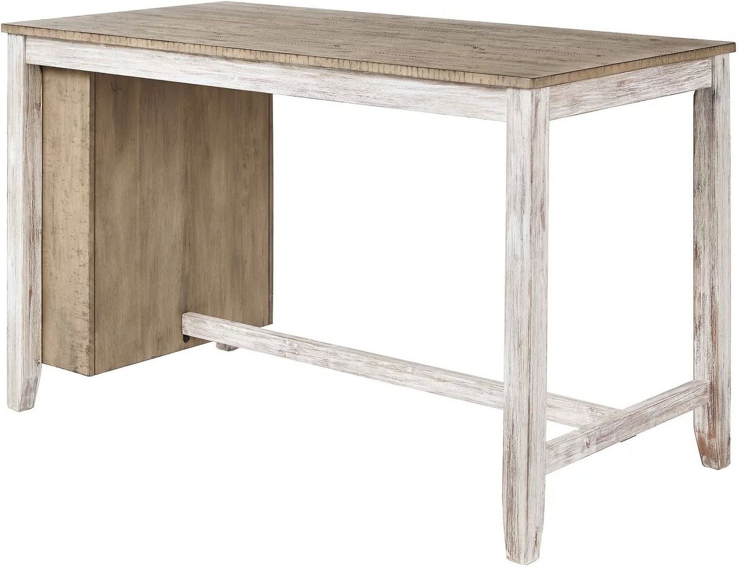 Skempton White And Light Brown Counter Height Table D39432