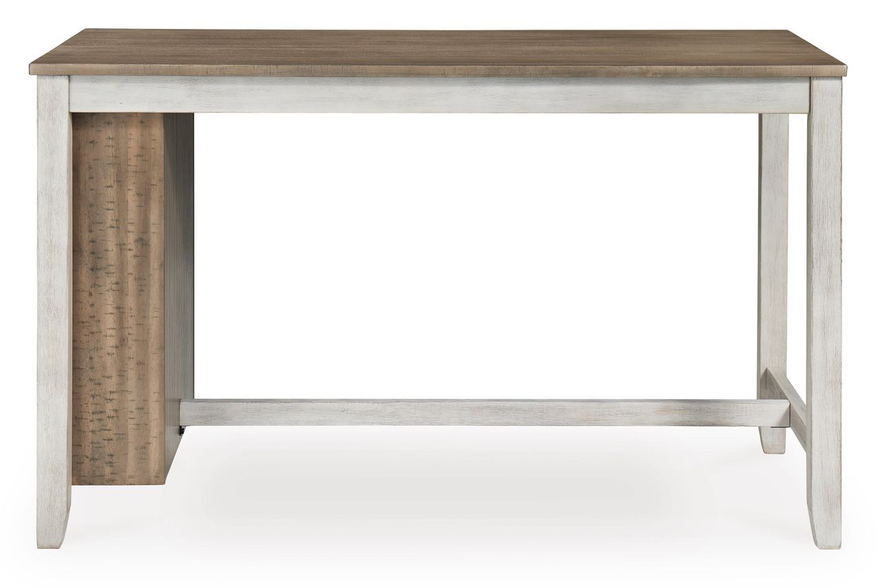 Skempton White And Light Brown Counter Height Table D39432