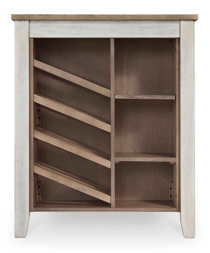 Skempton White And Light Brown Counter Height Table D39432