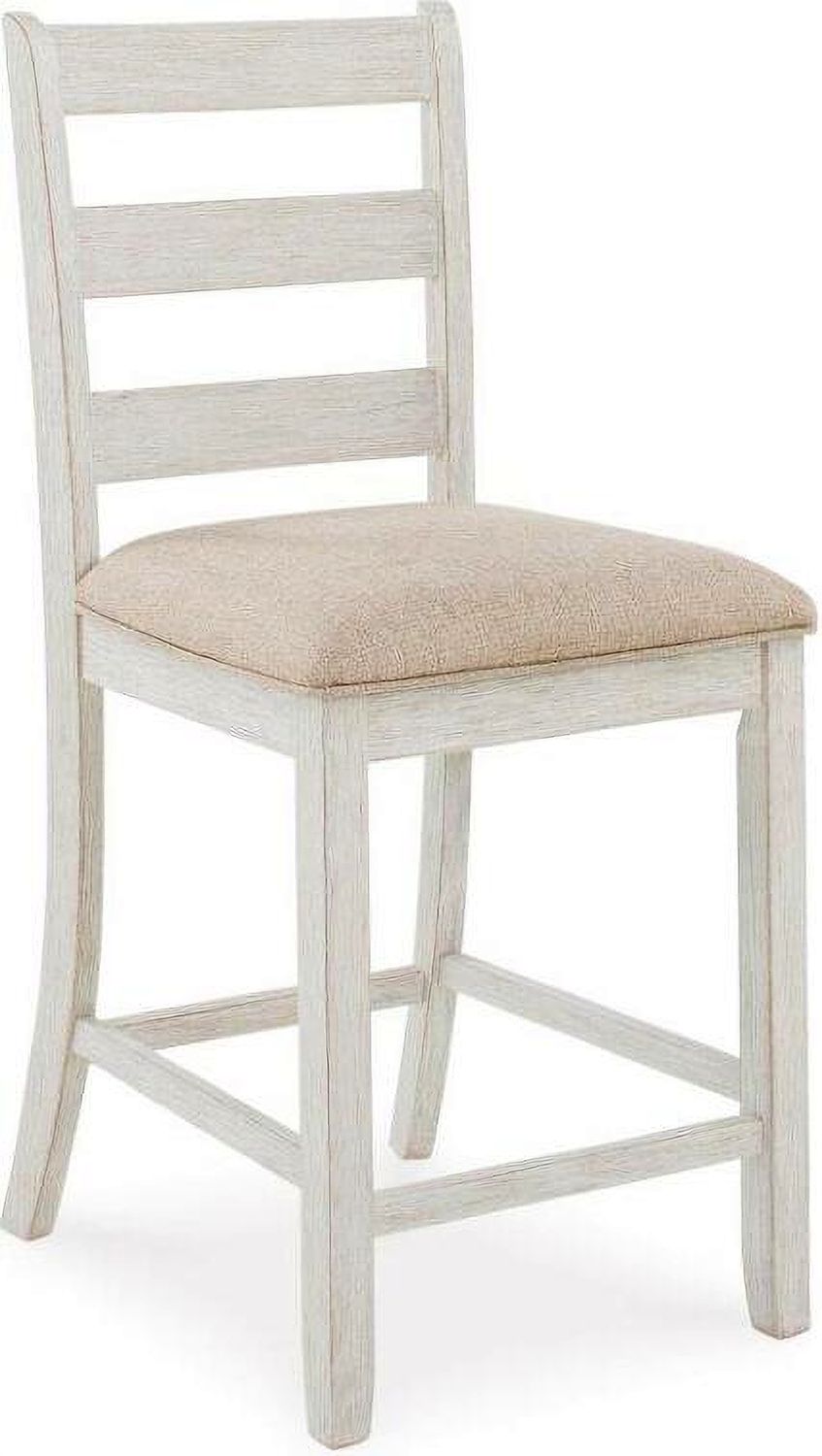 Skempton White and Brown Rectangular Dining Room Counter Set D394423