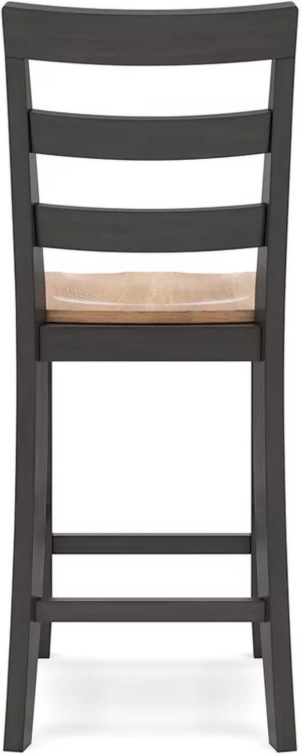 Gesthaven Counter Height Barstool Set of 2 In Natural and Brown D396124
