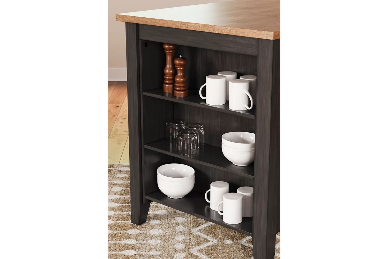 Gesthaven Counter Height Dining Table In Natural and Brown D39613