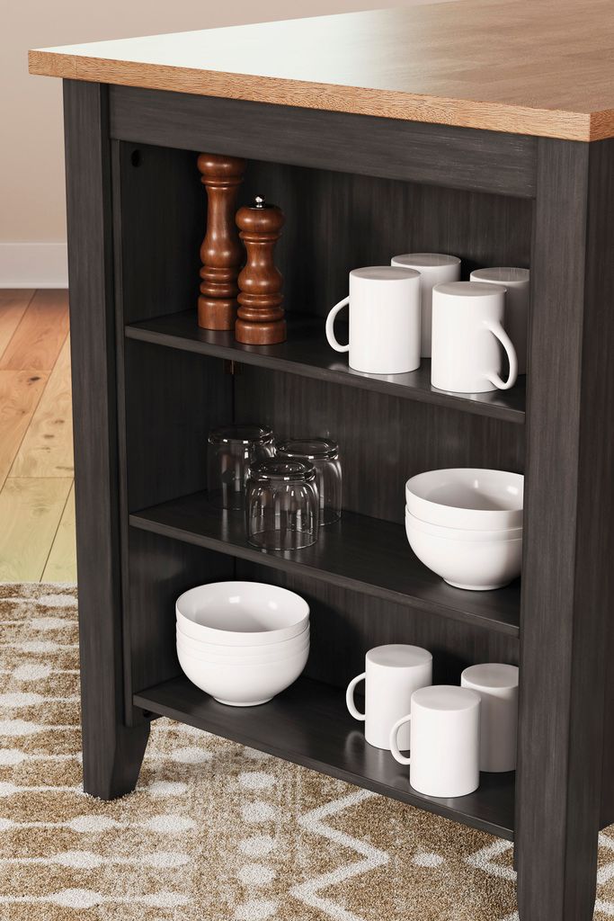 Gesthaven Counter Height Dining Table In Natural and Brown D39613