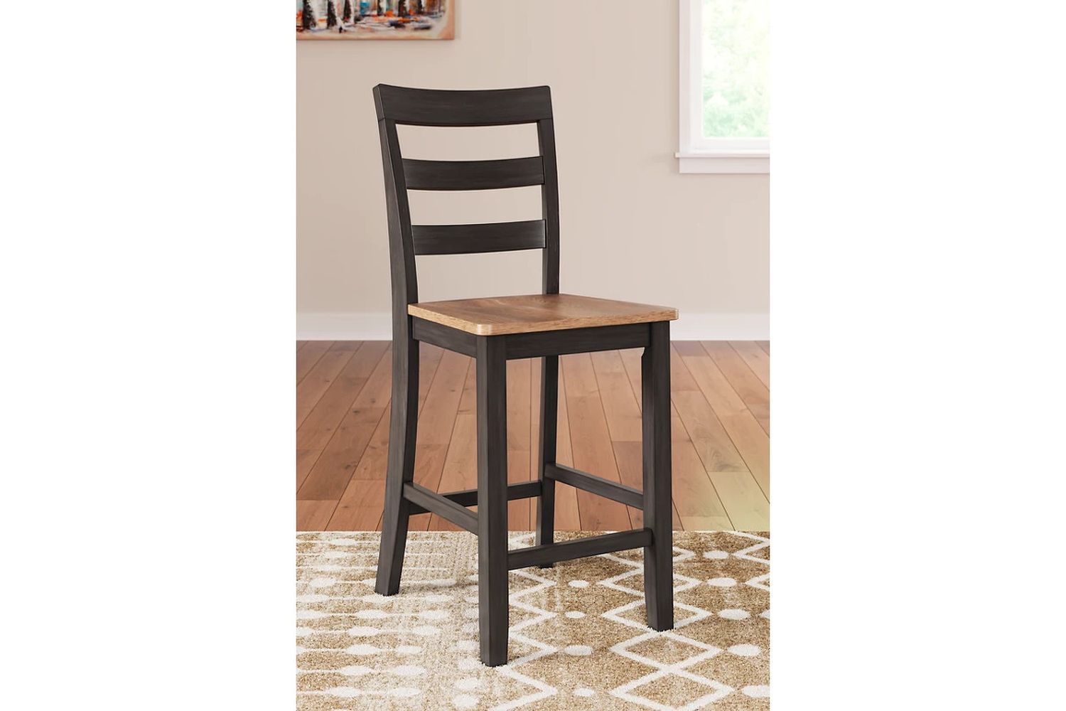 Gesthaven Counter Height Dining Room Set In Natural and Brown D396D2