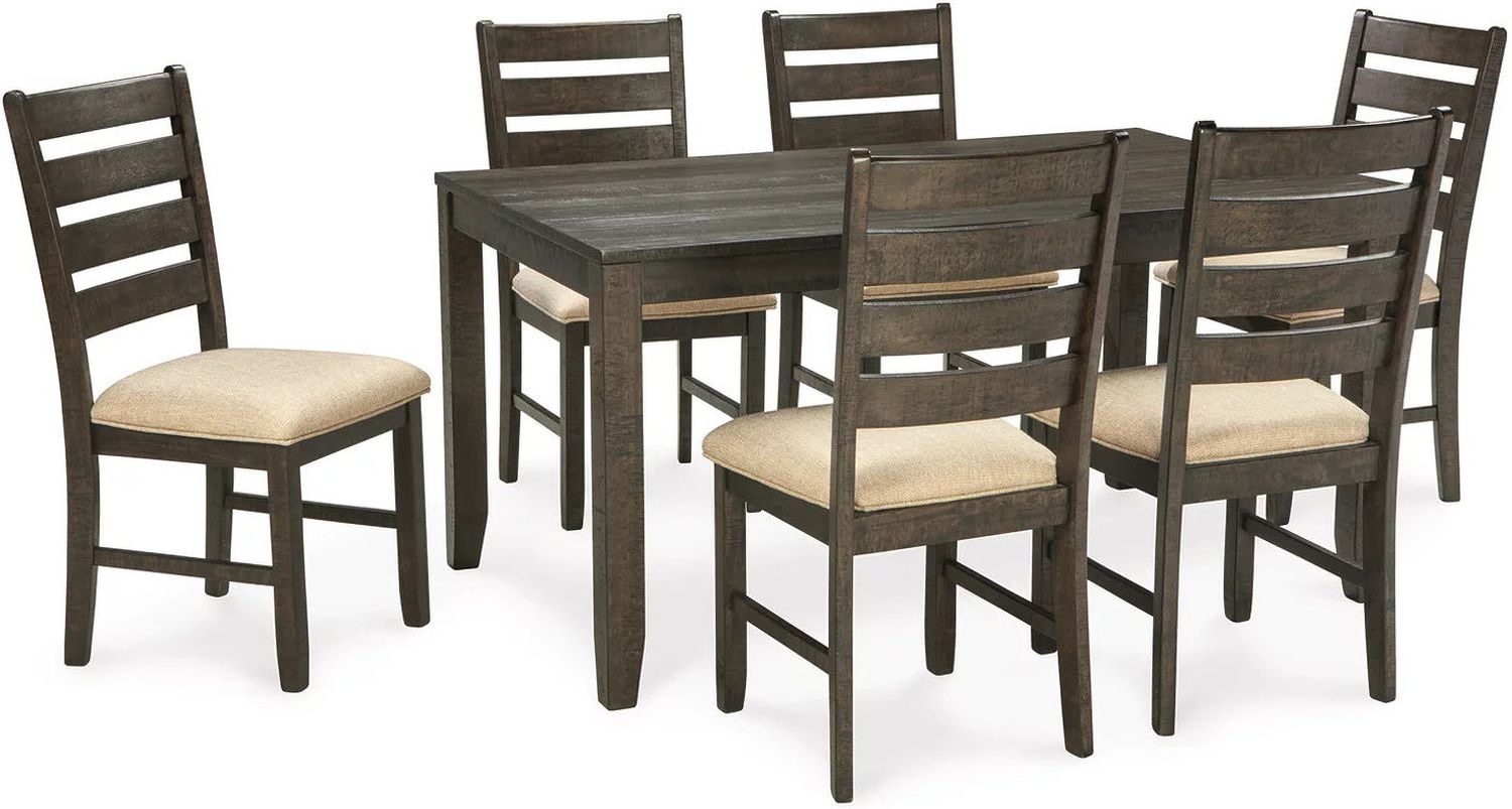 Rokane Brown 7 Piece Dining Room Set D397425