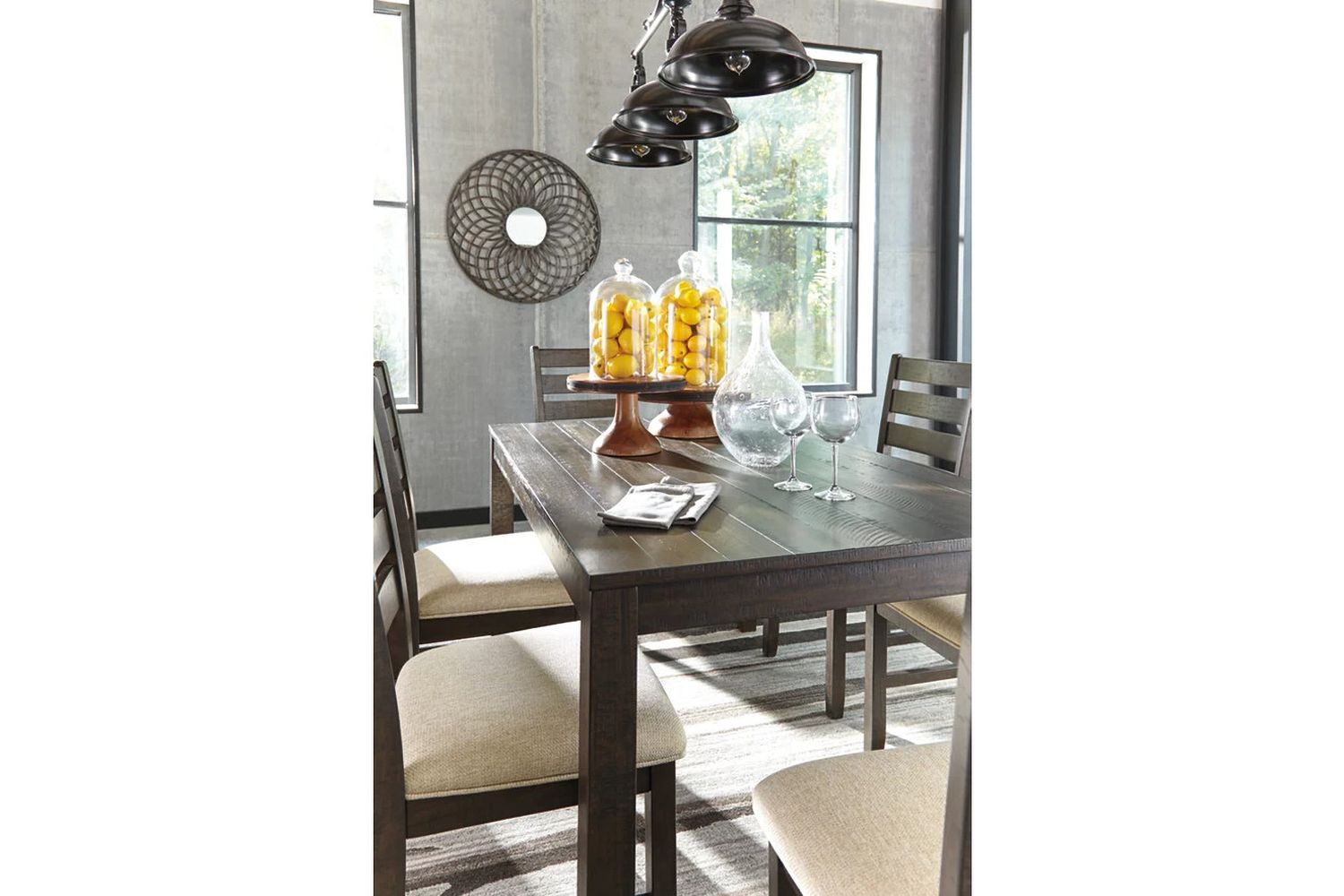 Rokane Brown 7 Piece Dining Room Set D397425