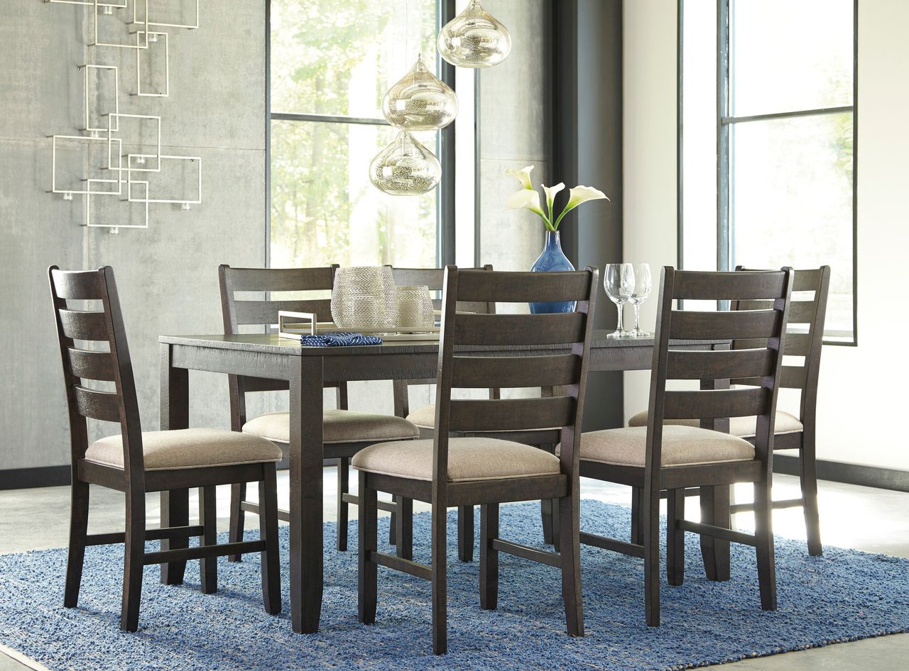 Rokane Brown 7 Piece Dining Room Set D397425