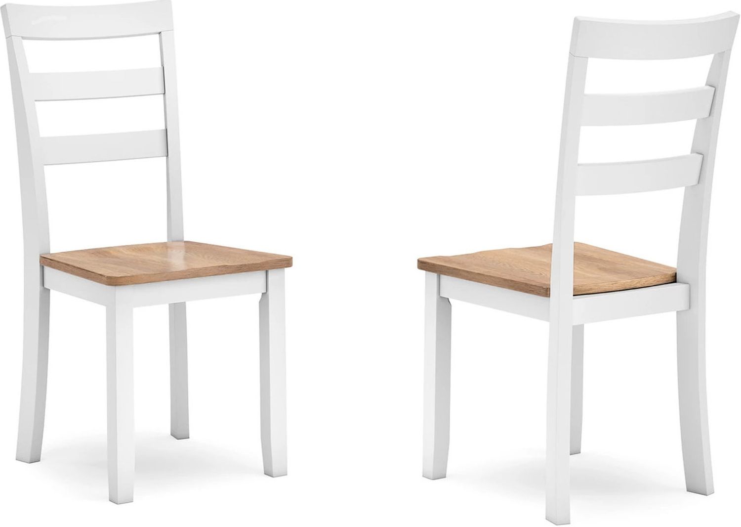 Gesthaven Dining Chair Set of 2 In Natural and White D39801