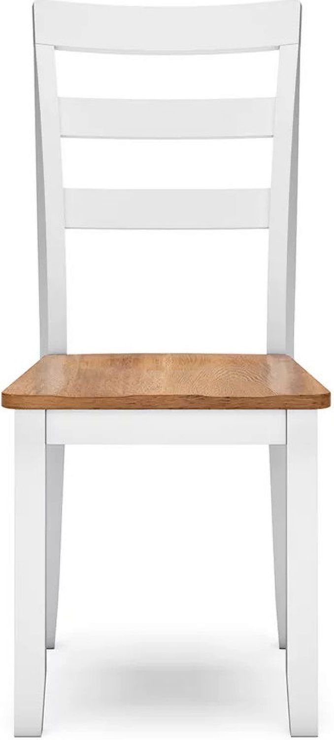 Gesthaven Dining Chair Set of 2 In Natural and White D39801