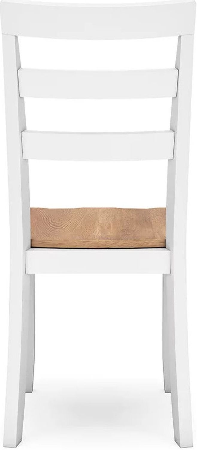 Gesthaven Dining Chair Set of 2 In Natural and White D39801
