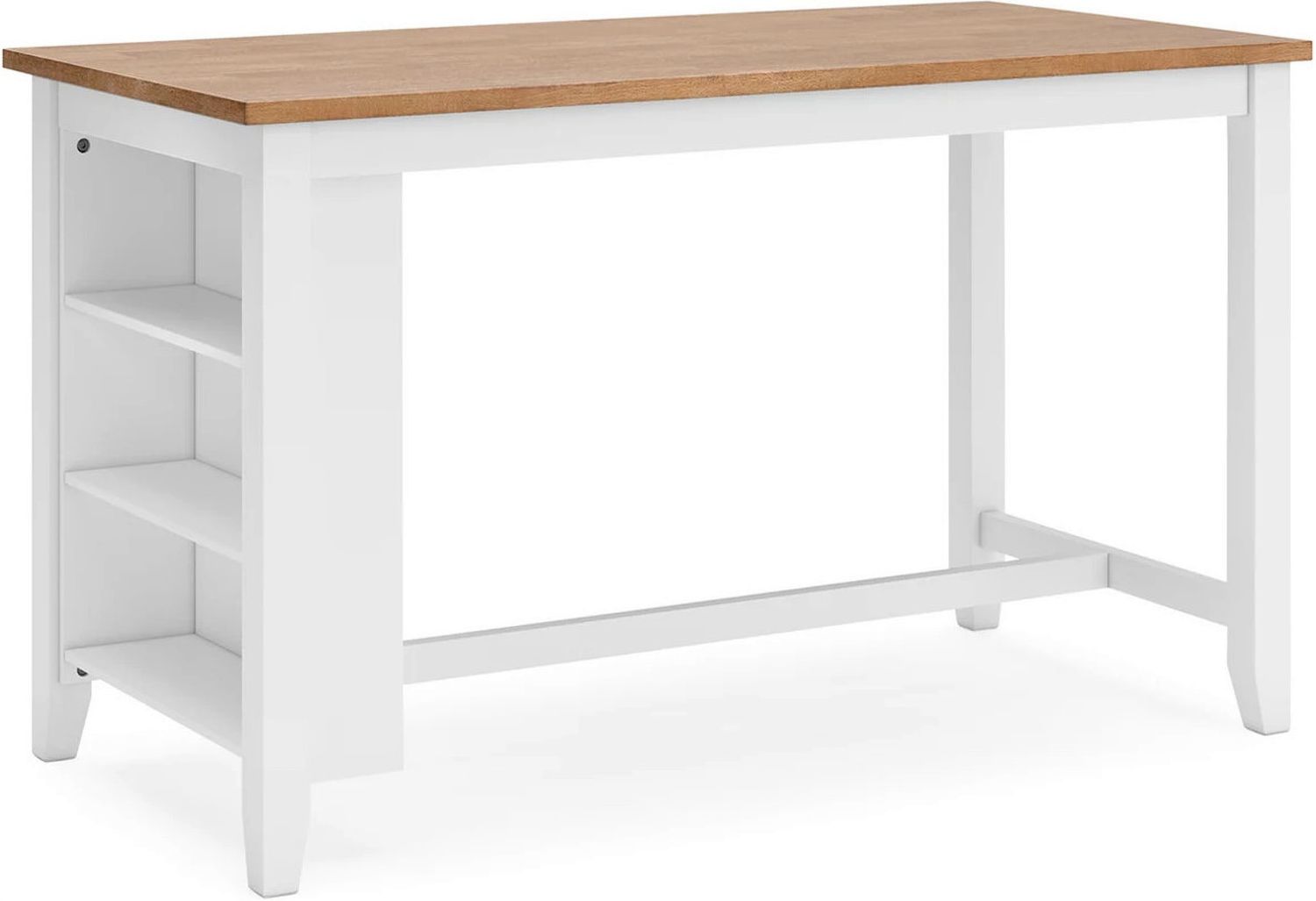 Gesthaven Counter Height Dining Table In Natural and White D39813