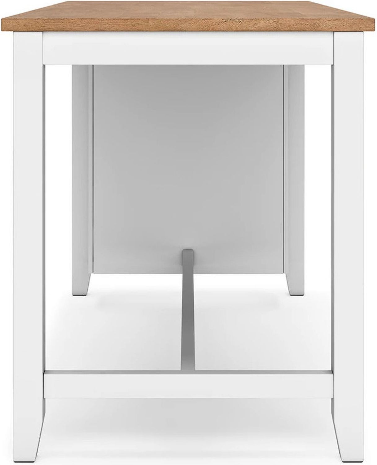 Gesthaven Counter Height Dining Table In Natural and White D39813