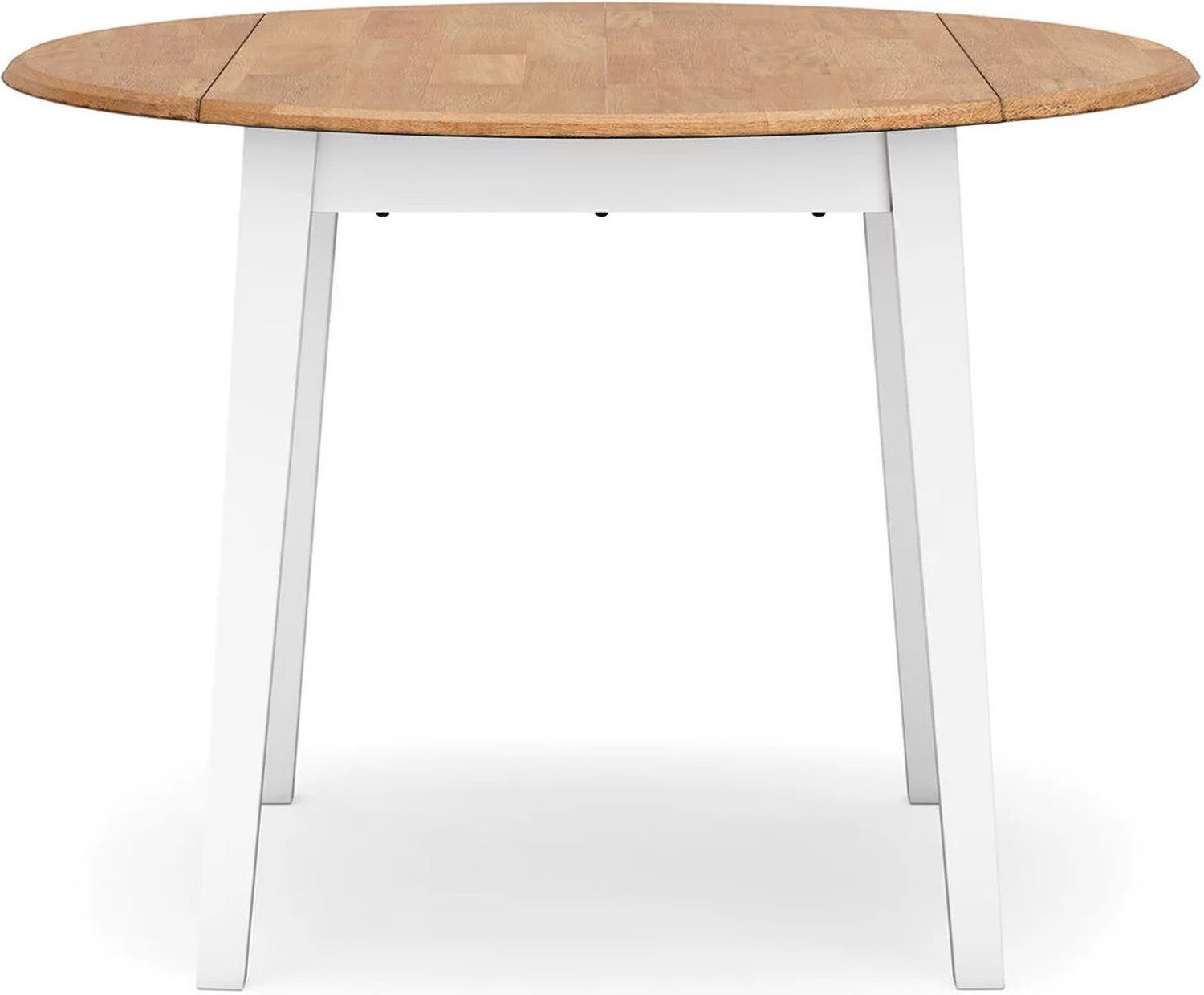Gesthaven Dining Drop Leaf Table In Natural and White D39815