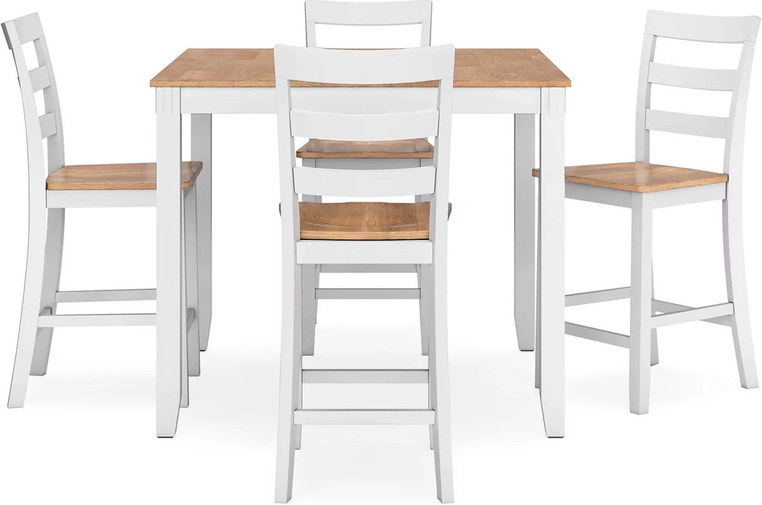Gesthaven 5-Piece Dining Room Set In Natural and White D398223