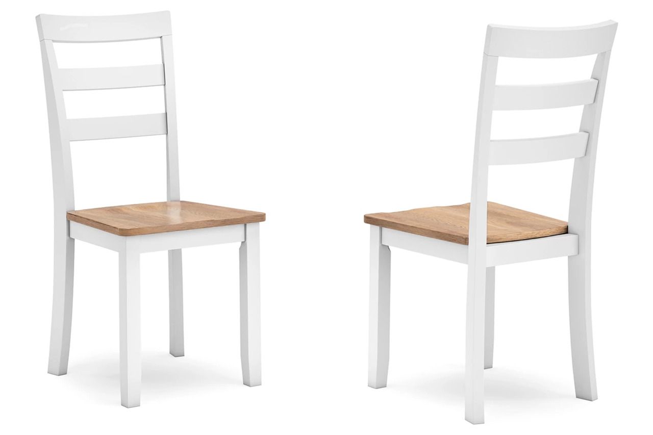 Gesthaven Dining Room Set In Natural and White D398D1
