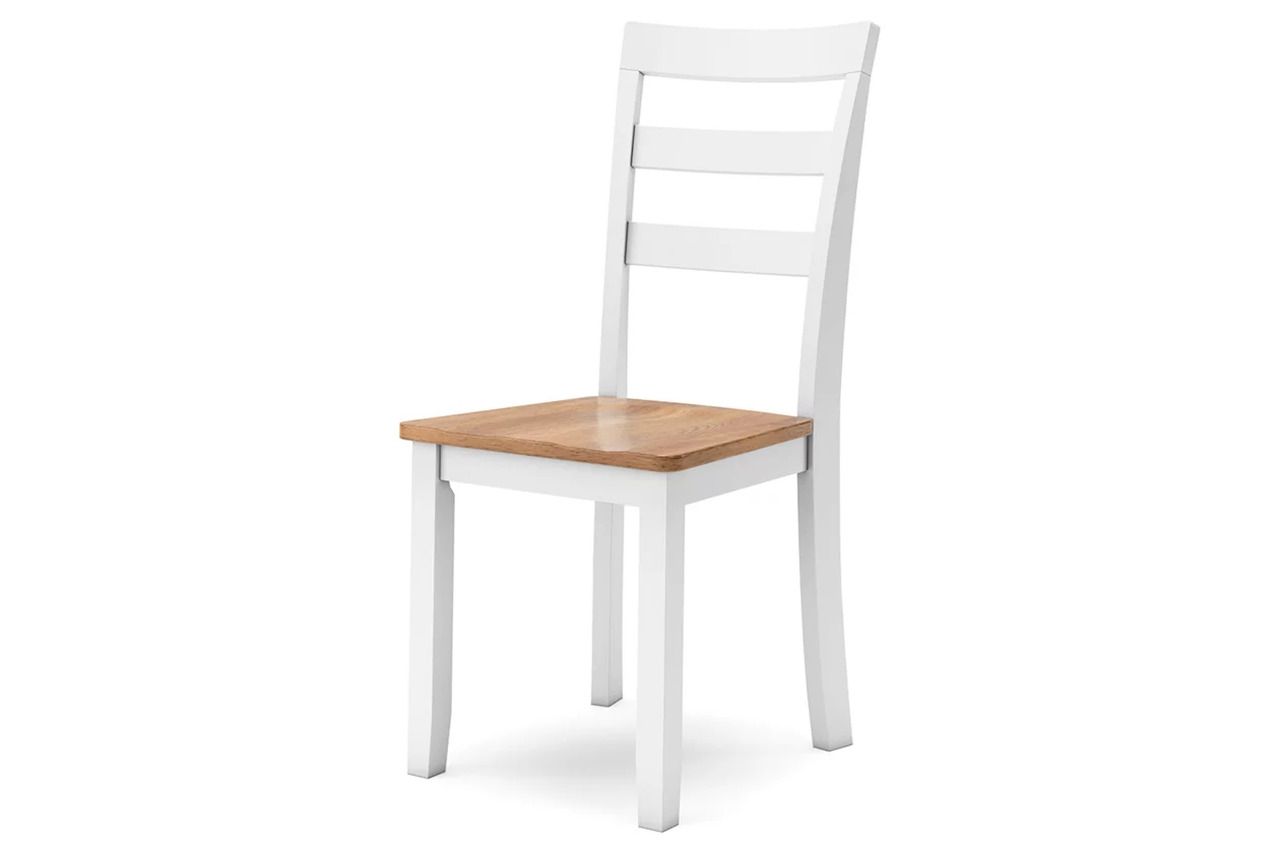 Gesthaven Dining Room Set In Natural and White D398D1