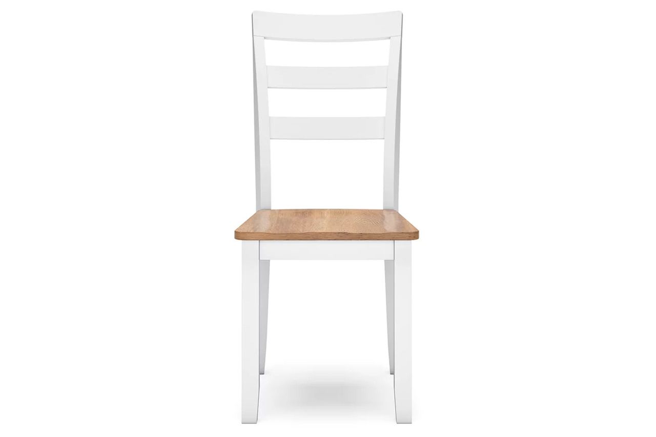 Gesthaven Dining Room Set In Natural and White D398D1