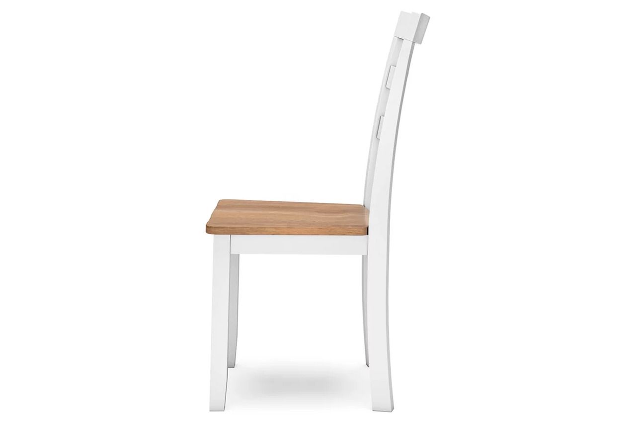 Gesthaven Dining Room Set In Natural and White D398D1