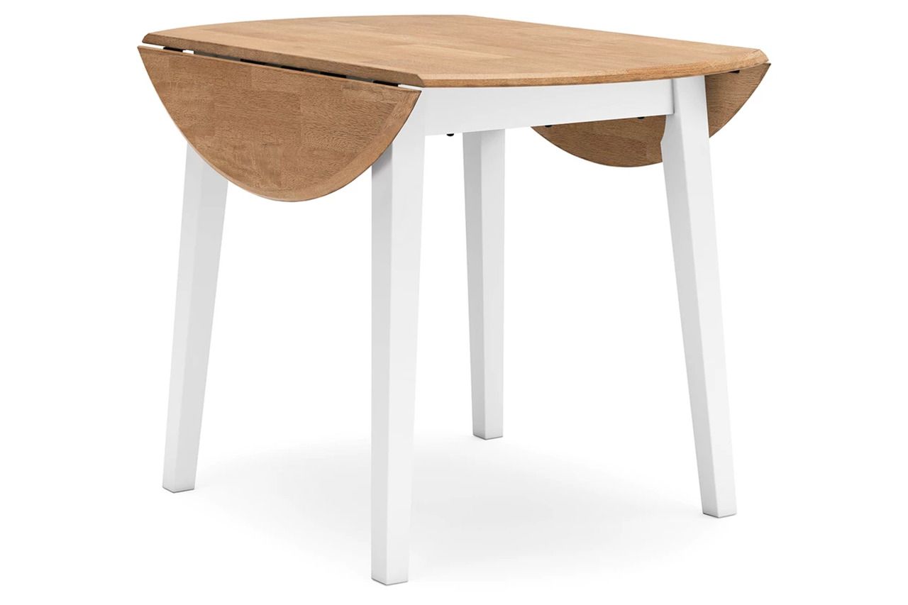 Gesthaven Dining Room Set In Natural and White D398D1