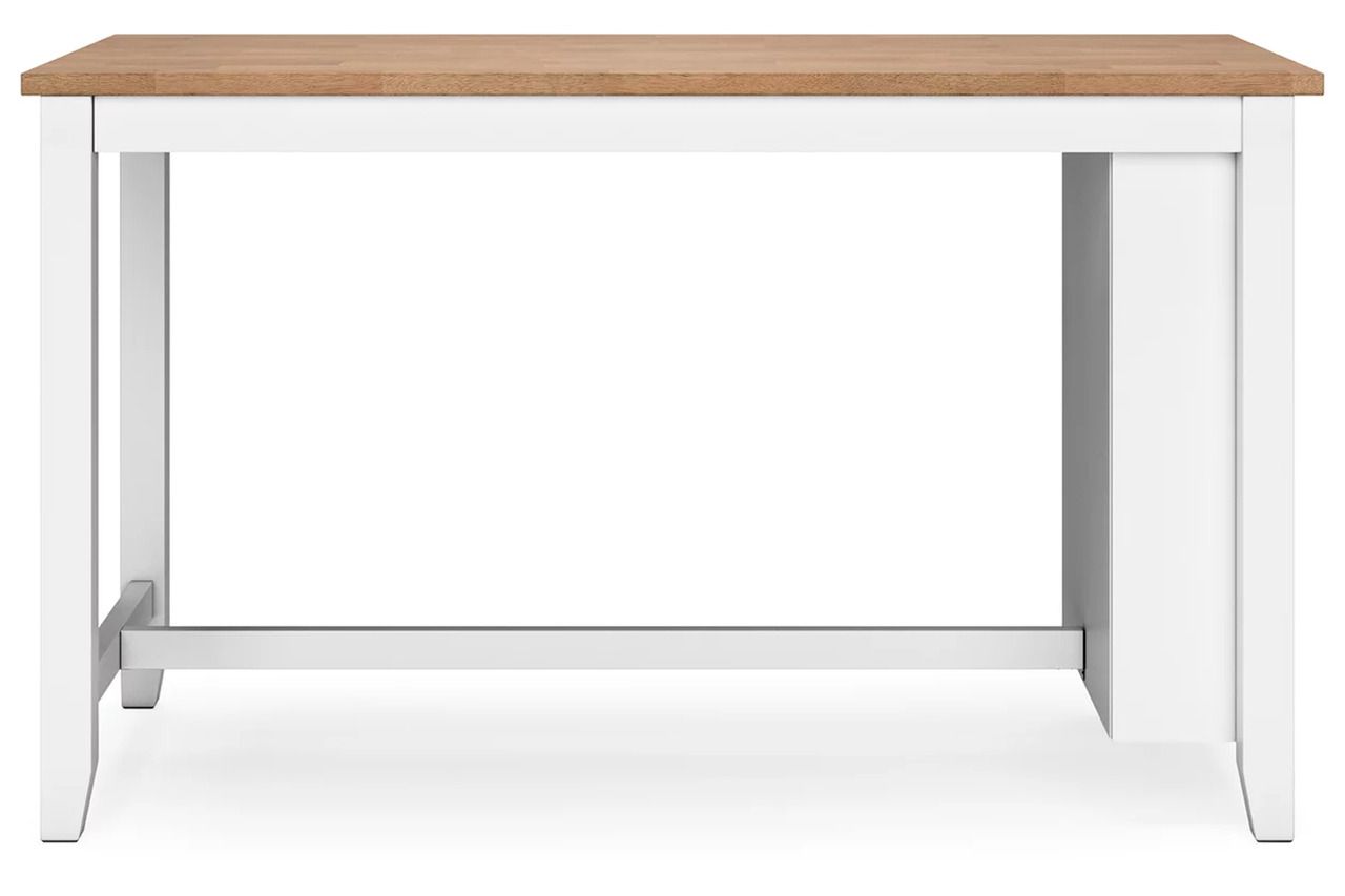 Gesthaven Counter Height Dining Room Set In Natural and White D398D2