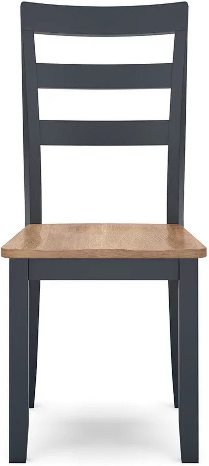 Gesthaven Dining Chair Set of 2 In Natural and Blue D39901