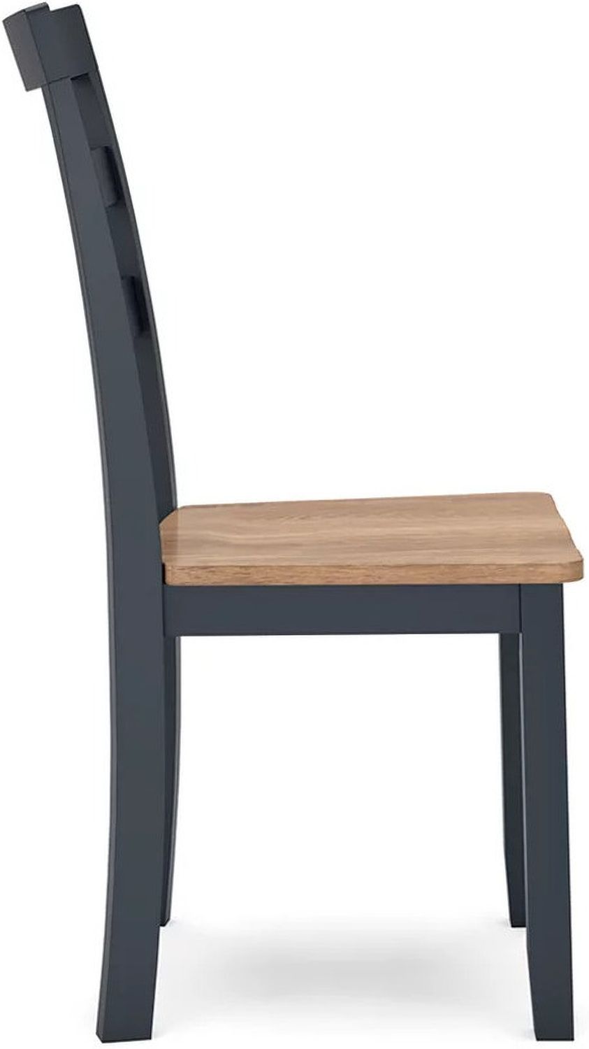 Gesthaven Dining Chair Set of 2 In Natural and Blue D39901
